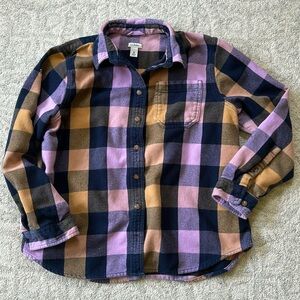 LL Bean Cotton Button Down Shirt Medium Petite